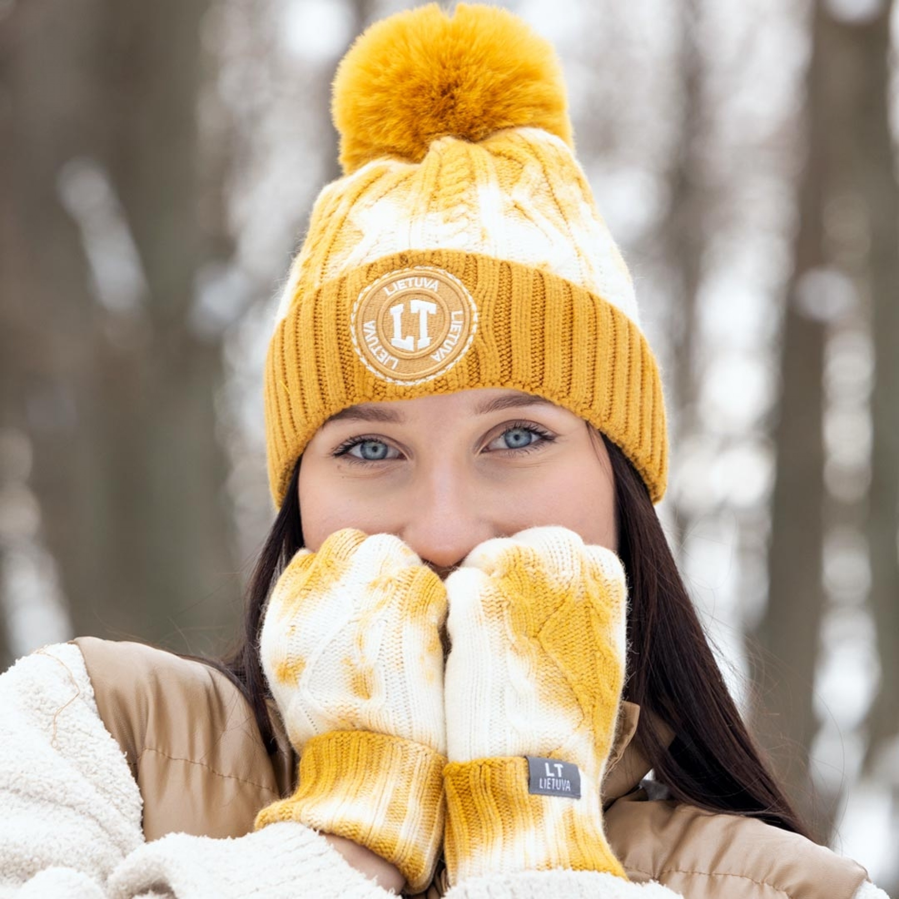Yellow winter hat best sale