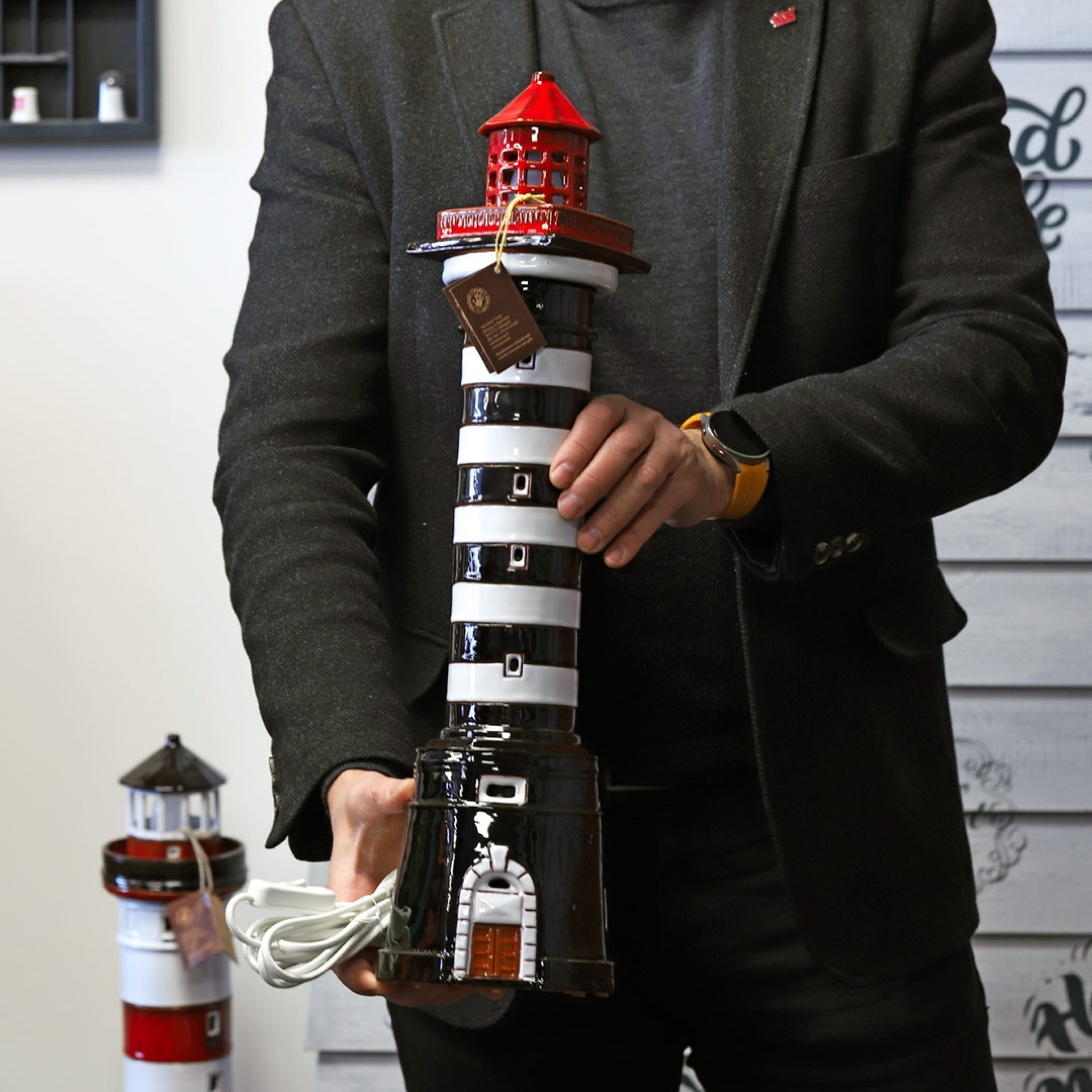 Klaipeda lighthouse bedside desk lamp, price Citysouvenirs.lt