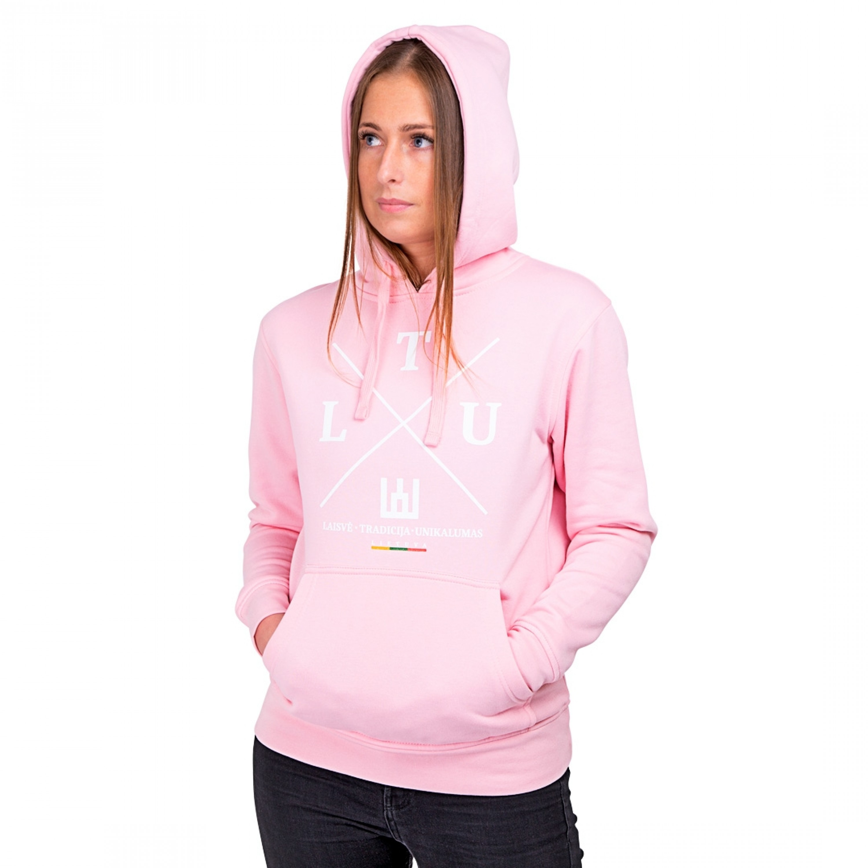 pink women hoodie sweatshirt Lithuania 