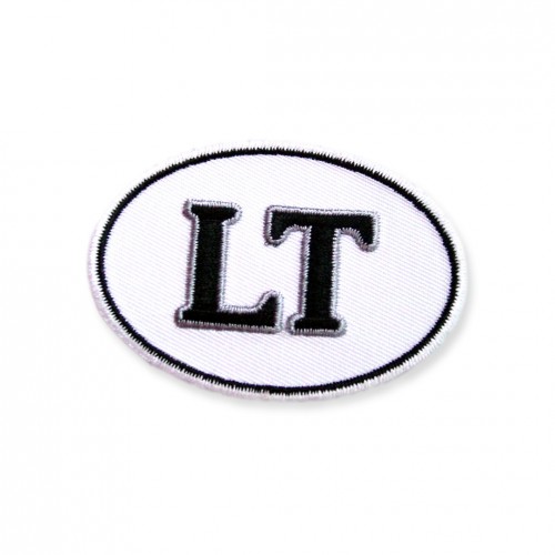Embroidered patch LT Lithuania 62x43mm 