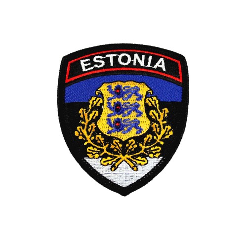 Embroidered patch - Estonia (shield design)