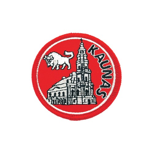Embroidered patch - Kaunas