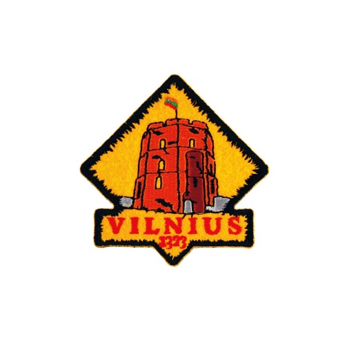 Embroidered patch Vilnius