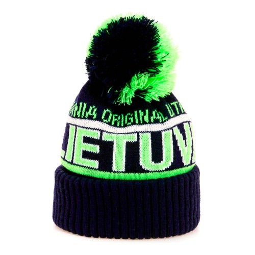 Short winter hat LIETUVA - Robin Ruth Blue