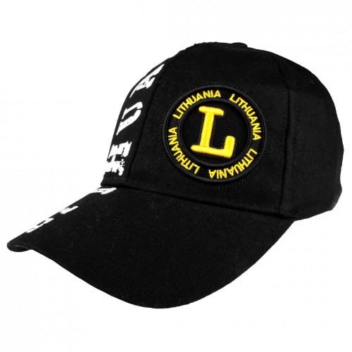 Black baseball Cap The Country of Lithuania