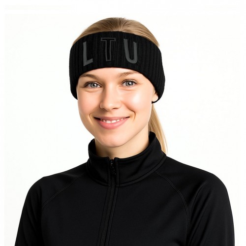 LTU Knitted Winter Headband – Black