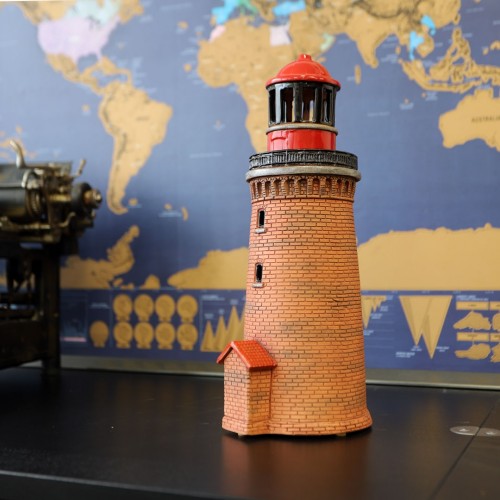 Hand made ceramic lighthouse candle holder Buk Germany