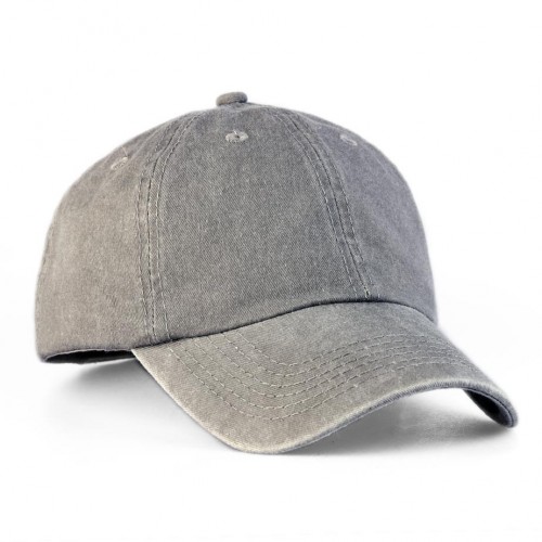 Grey classic unisex baseball cap