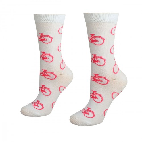 White women socks with bikes, size:(36-42)