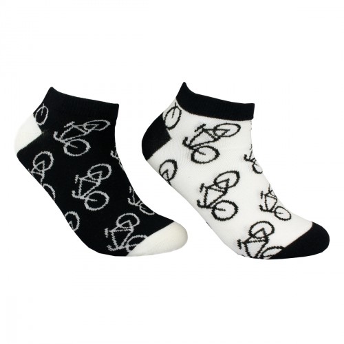 Two pairs short men socks with bicycles size:(41-46)