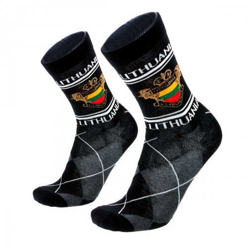 Men's black socks Lithuania size:(40-45)