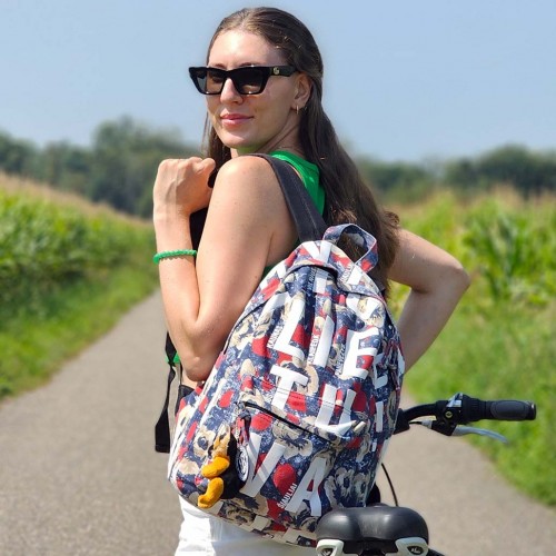 Floral canvas Backpack Lithuania for teen girls