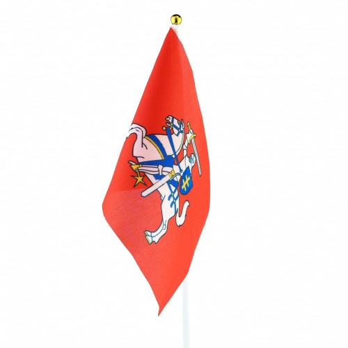 Handheld Lithuanian historical Flag with Plastic Pole