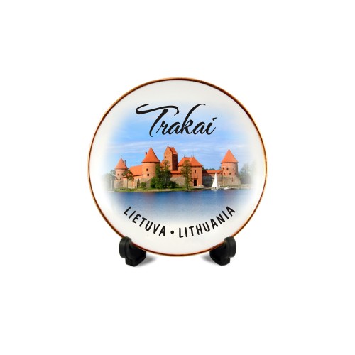 Porcelain plate with magnet Trakai