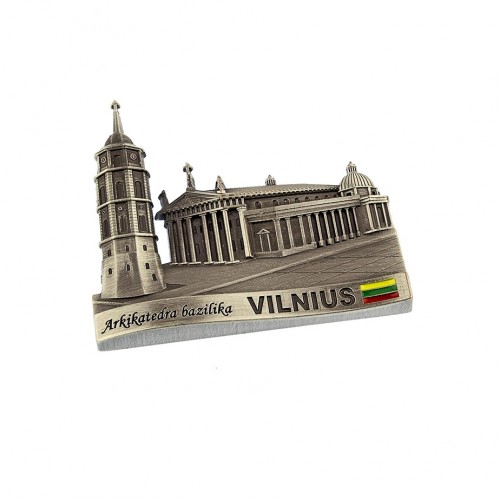 Souvenir metal fridge magnet Vilnius Archcathedral