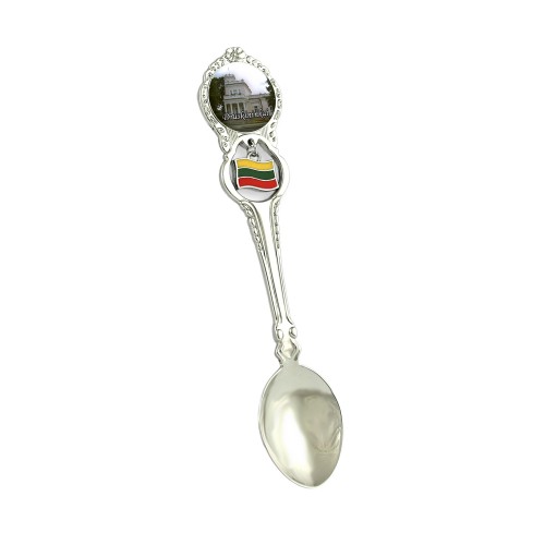 Metal spoon with Lithuanian flag Druskininkai museum