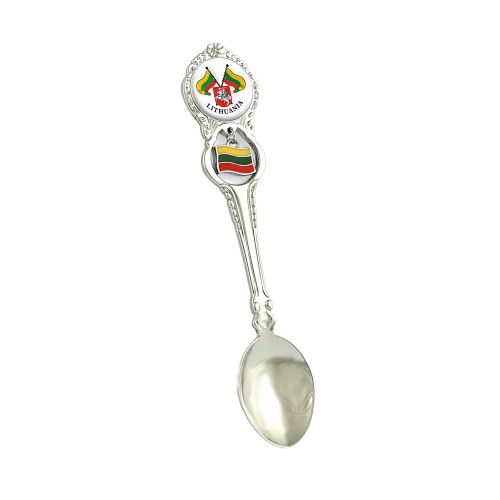 Metal spoon with Lithuanian flag Lithuania