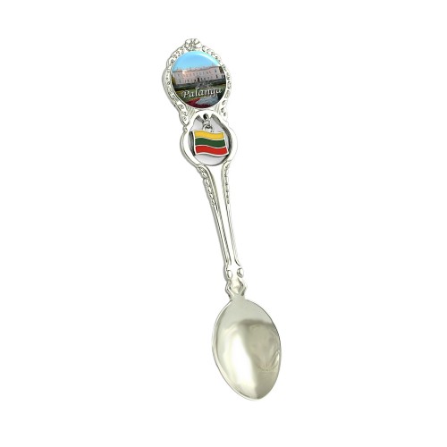 Metal spoon with Lithuanian flag Palanga