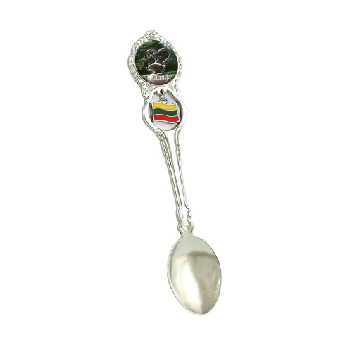 Metal spoon with Lithuanian flag Palanga