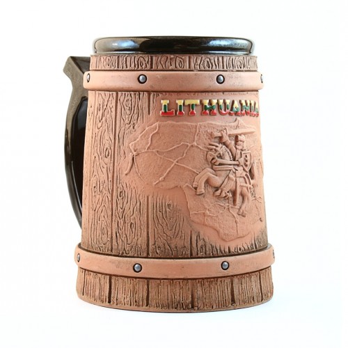 Handmade ceramic mug Lithuania