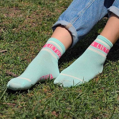 Mint green socks for women Lithuania size:(36-42)