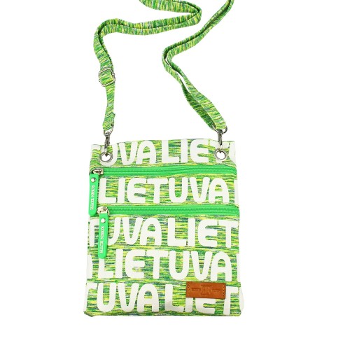 Green sports style neck pasport bag Lithuania 