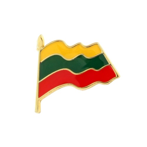 Metal pin Lithuanian Flag