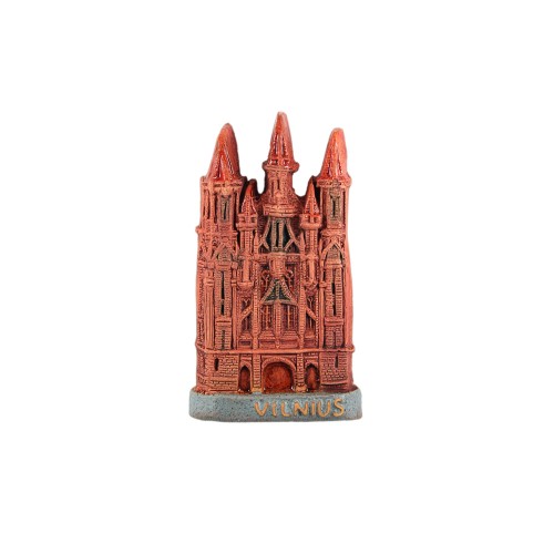 Hand made ceramic magnet The Churches of St. Anne