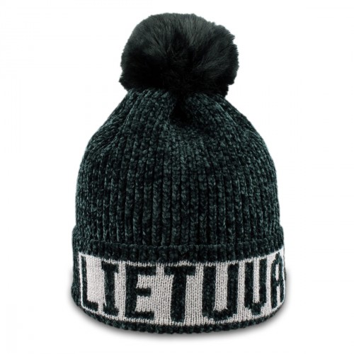 Black color short winter hat Lithuania - Robin Ruth
