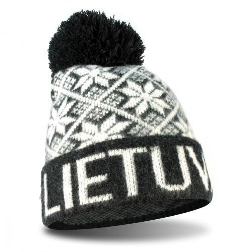 Gray color short winter hat Lithuania - Robin Ruth