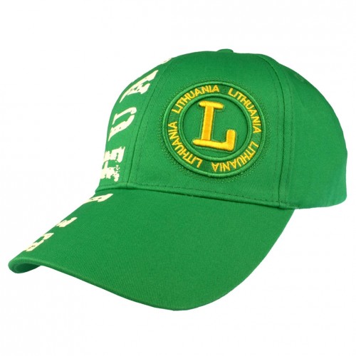 Green baseball Cap The Country of Lithuania