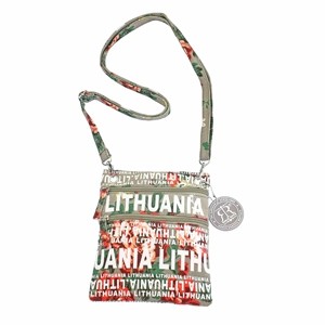 Light brown flowered neck bag Lithuania 