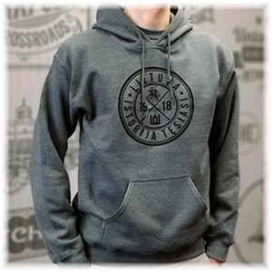 Dark heater hooded sweater 