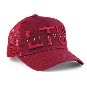 Burgundy cap with mesh LTU Lithuania