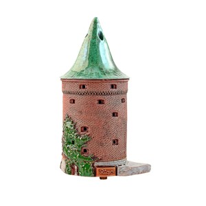 Hand made ceramic house Powder Tower Riga