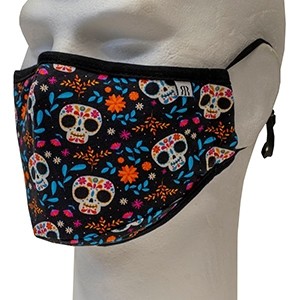 Face cover mask Multicolor skulls