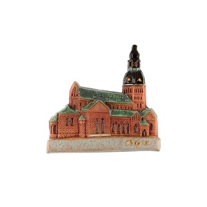 Handmade ceramic magnet Riga Dome Cathedrale