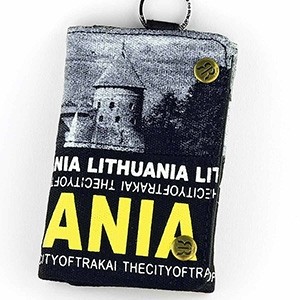 Lithuania Fabric Wallet with Trakai Castle – with Key Ring | Robin Ruth