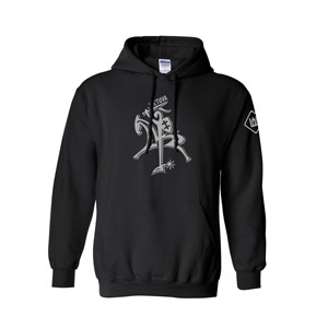 Black hooded sweater Vytis