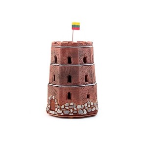 Hand made ceramic small Gedimina's castle