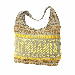 Robin-Ruth Light yellow big canvas graphic bag Lithuania