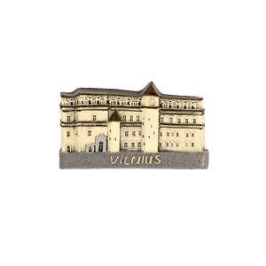 Hand made ceramic magnet Palace of the Grand Dukes of Lithuania
