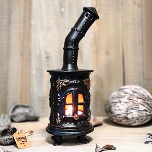 Handmade stove candle holder 