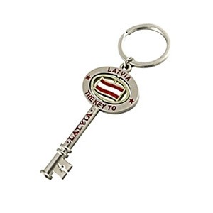 Metal key chain The Key to Latvia