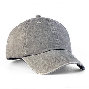 Grey classic unisex baseball cap