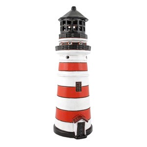 Hand made ceramic lighthouse candle holder - money-box