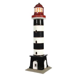 Hand made ceramic lighthouse candle holder – Riga Daugavgriva Latvia