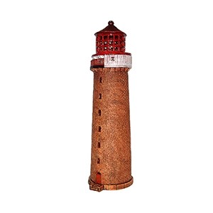 Hand made ceramic lighthouse candle holder Lista Fyr Norway