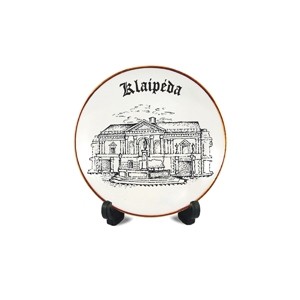 Porcelain plate with magnet Klaipeda theater