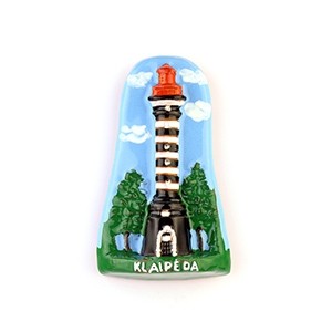 Handmade Ceramic Magnet Klaipeda lighthouse